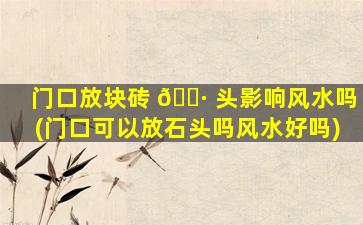 门口放块砖 🌷 头影响风水吗(门口可以放石头吗风水好吗)